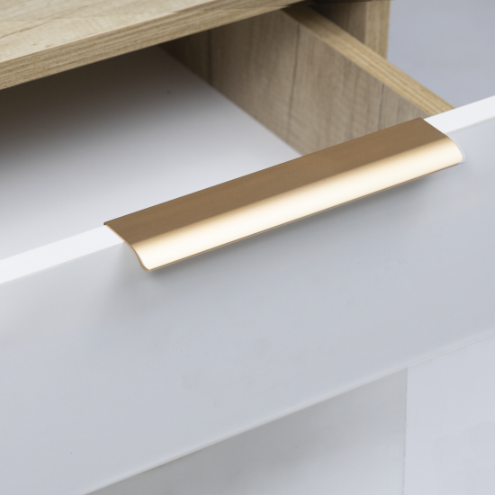 Мебельная ручка-профиль Мура матовая бронза 96 мм