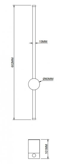 Настенный светильник светодиодный Freya «Макото» цвет черный