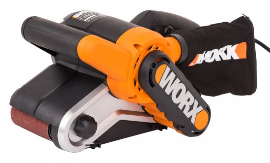 Ленточная шлифовальная машина сетевая Worx WT662, 950 Вт, 75x533 мм