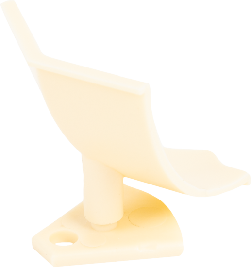 Заглушка для плинтуса ПВХ цвет ванильный 6 шт