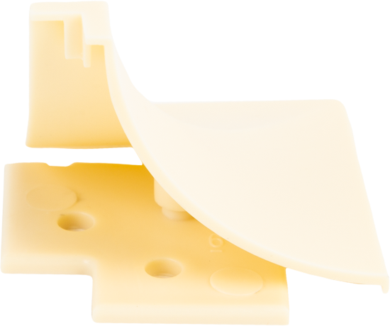 Заглушка для плинтуса ПВХ цвет ванильный 6 шт