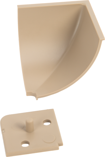 Заглушка для плинтуса ПВХ цвет коричневый 6 шт