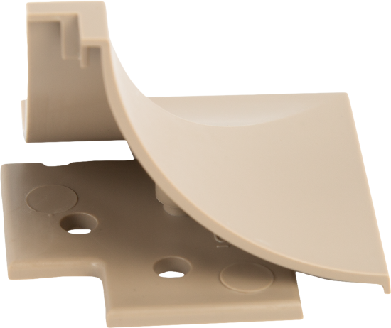 Заглушка для плинтуса ПВХ цвет коричневый 6 шт