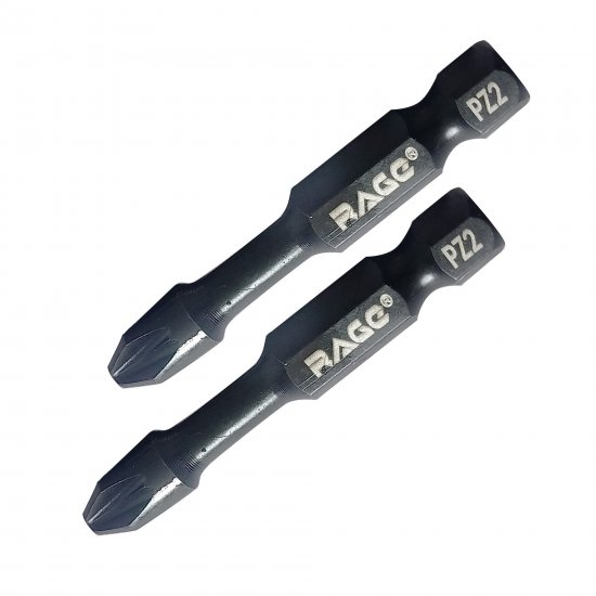 Бита ударная магнитная Rage 554126 PZ2x50 мм, 2 шт.