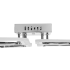 Люстра потолочная светодиодная Escada 10219/4LED Chrome 66W с пультом управления, 20 м², регулируемый белый свет, цвет хром