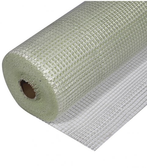 Сетка фасадная стеклотканевая ячейка 10х10 мм 1х50 м 130 г/кв.м КМ