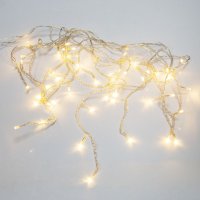 Гирлянда Neon-Night АЙСИКЛ бахрома, 1,8х0,5 м, прозрачный ПВХ, 48LED тепло-белые IP20