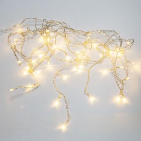 Гирлянда Neon-Night АЙСИКЛ бахрома, 1,8х0,5 м, прозрачный ПВХ, 48LED тепло-белые IP20