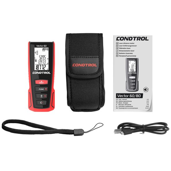 Дальномер лазерный Condtrol Vector 60 60 м (1-4-104)