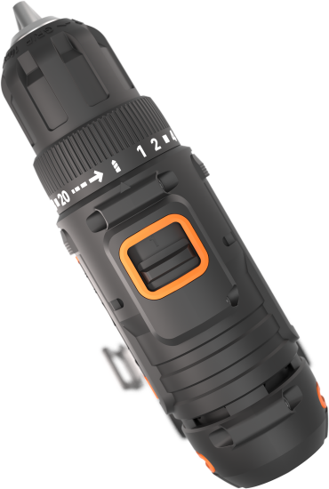 Дрель-шуруповерт аккумуляторная Worx WX100.3, 20 В Li-ion 2x2 Ач