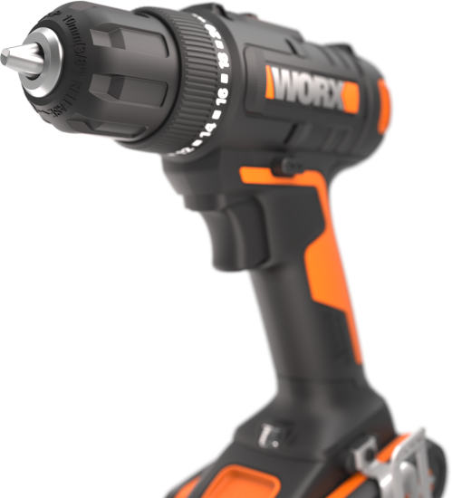 Дрель-шуруповерт аккумуляторная Worx WX100.3, 20 В Li-ion 2x2 Ач