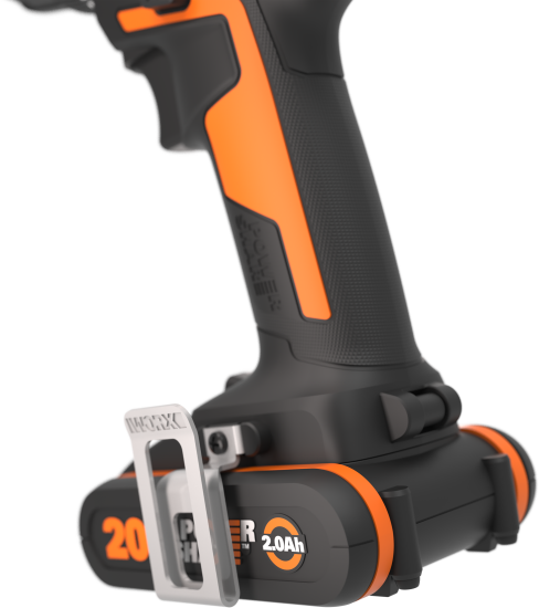 Дрель-шуруповерт аккумуляторная Worx WX100.3, 20 В Li-ion 2x2 Ач