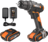Дрель-шуруповерт аккумуляторная Worx WX100.3, 20 В Li-ion 2x2 Ач