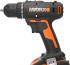 Дрель-шуруповерт аккумуляторная Worx WX100.3, 20 В Li-ion 2x2 Ач