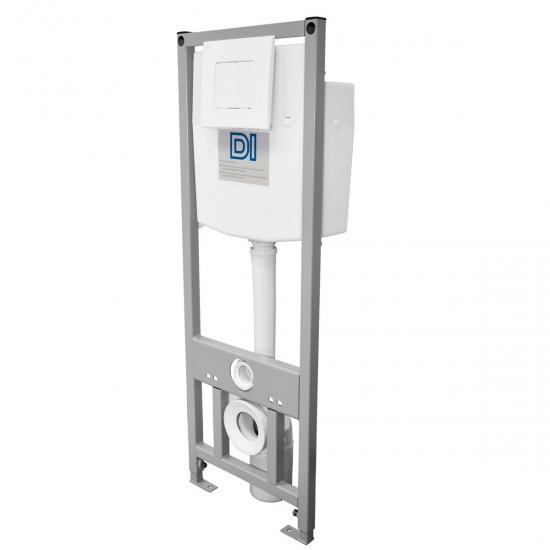 Инсталляция DI для подвесного унитаза с кнопкой цвет белый