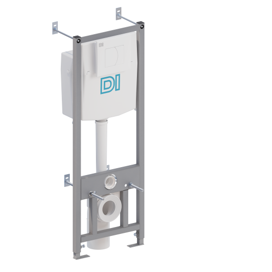 Инсталляция DI для подвесного унитаза с кнопкой цвет белый