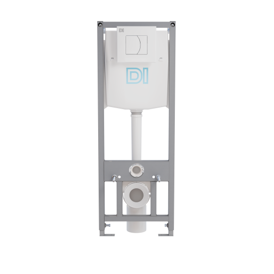 Инсталляция DI для подвесного унитаза с кнопкой цвет белый
