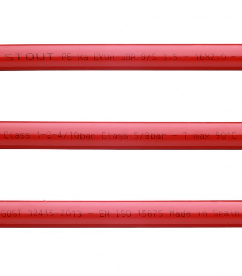 Труба для теплого пола PE-Xa Stout 16х2 мм из сшитого полиэтилена PN10 (200 м) (SPX-0002-001620)