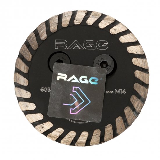 Диск алмазный по бетону и камню Rage 603124 турбо 50xM14x2.4 мм