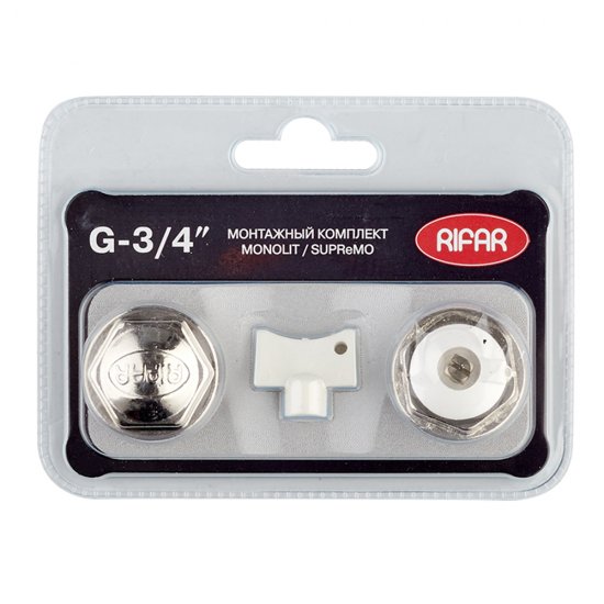 Набор присоединительный универсальный Rifar 3/4 НР для радиатора хром (R.Ad.G34MS)