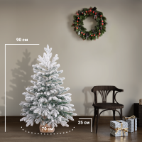 Ель новогодняя искусственная Миланская заснеженная 90 см