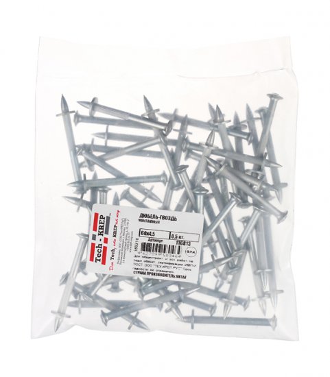 Дюбель-гвоздь для монтажного пистолета 4,5x60 мм (54 шт.) 0,5 кг