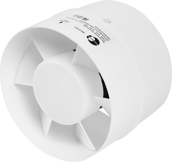 Вентилятор канальный вытяжной Equation D125 мм 36 дБ 255 м3/ч цвет белый