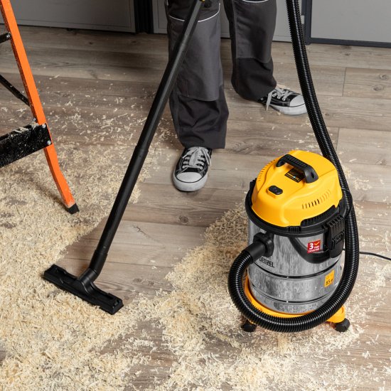 Пылесос строительный Denzel LVC15, 1200 Вт 15 л