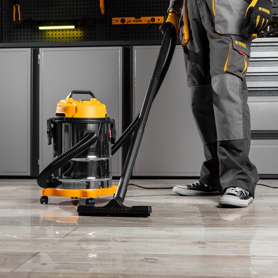 Пылесос строительный Denzel LVC15, 1200 Вт 15 л
