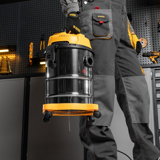 Пылесос строительный Denzel LVC15, 1200 Вт 15 л