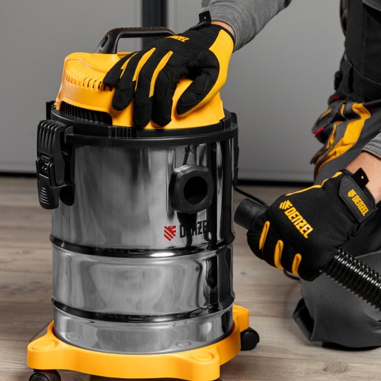 Пылесос строительный Denzel LVC15, 1200 Вт 15 л