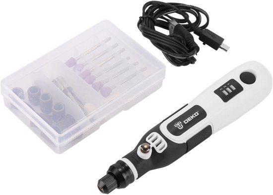 Гравер аккумуляторный Deko Set DKRT3.6Li, 3.6 В Li-ion 0.6 Ач