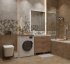 Плитка настенная Керамин Айрон 60x30 см 1.98 м² матовая цвет коричневый