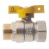 Кран шаровой газовый СТМ 3/4 ВР(г) х 3/4 НР(ш) бабочка