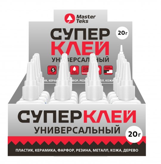 Супер-клей универсальный MasterTeks 20 г