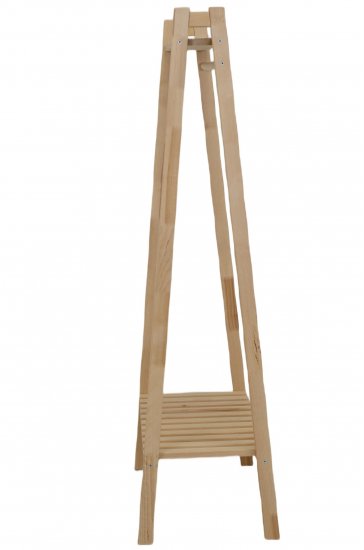 Вешалка напольная 80x157x40.5 см дерево цвет бежевый/черный