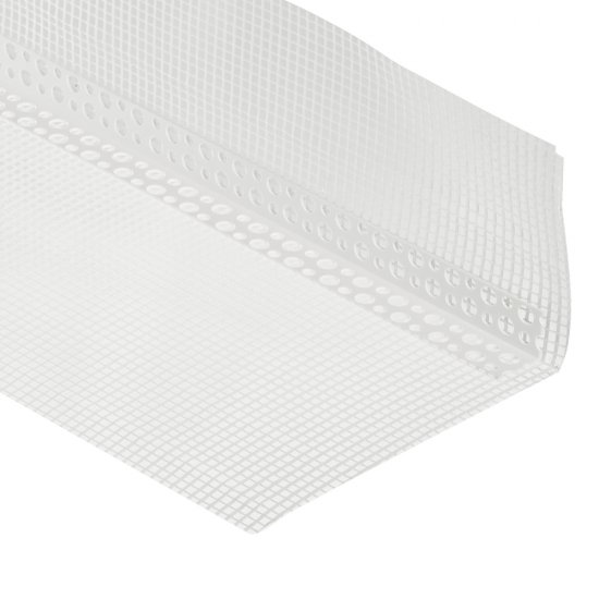 Профиль углозащитный пластиковый с сеткой 100х150 мм 3 м