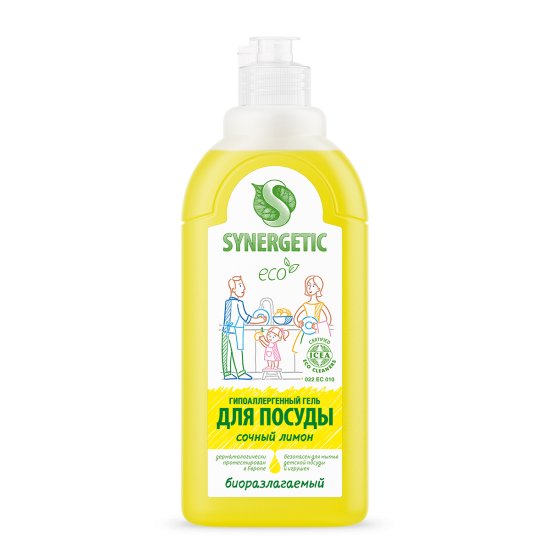 Средство для посуды Synergetic Лимон 500 мл