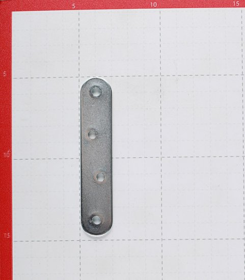 Пластина крепежная оцинкованная 100х19х2.0 мм (4 шт.)