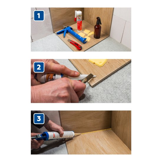 Герметик силиконовый Plitonit PlitoSil Pro цвет серый 280 мл