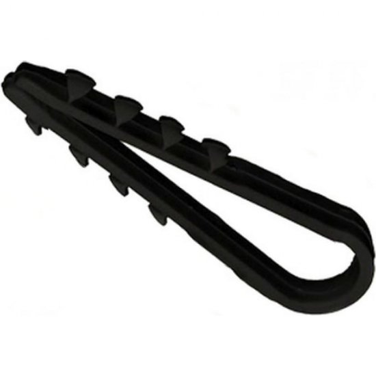 Дюбель-хомут Экопласт 5-10 мм, черный 100 шт.