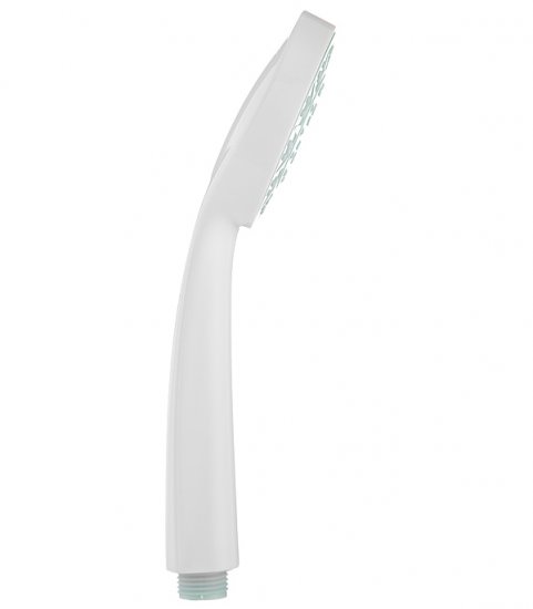 Лейка для душа Union d83 мм 1 режим без шланга пластик белая (MW071)