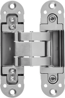Петля дверная скрытая 120x30x30 мм ЦАМ цвет серебро 1 шт.