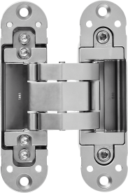 Петля дверная скрытая 120x30x30 мм ЦАМ цвет серебро 1 шт.