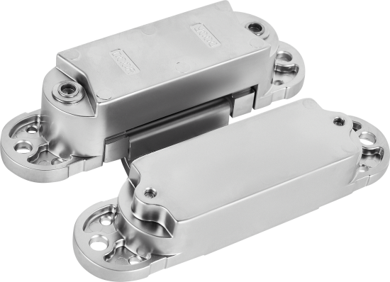 Петля дверная скрытая 120x30x30 мм ЦАМ цвет серебро 1 шт.