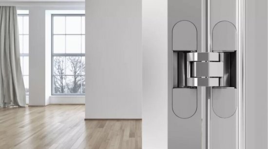 Петля дверная скрытая 120x30x30 мм ЦАМ цвет серебро 1 шт.