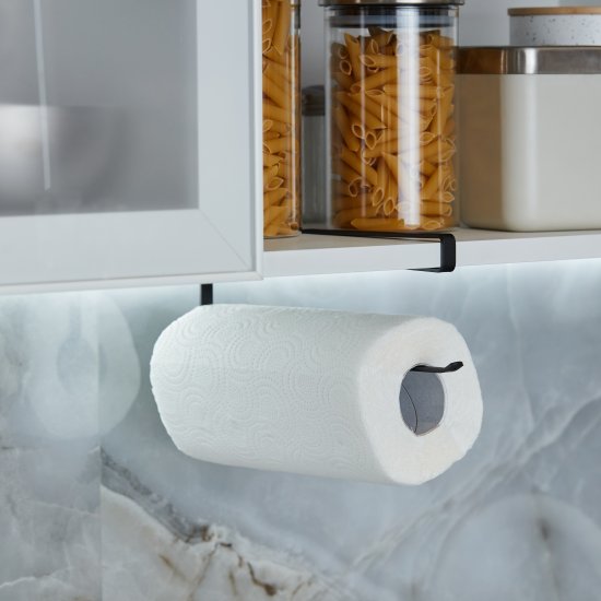 Держатель бумажного полотенца Delinia 9.8 см сталь цвет черный