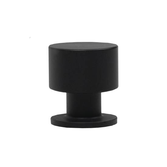 Мебельная ручка-кнопка AKS Лион черная 24 мм