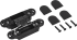 Петля дверная скрытая 120x30x30 мм ЦАМ цвет черный
