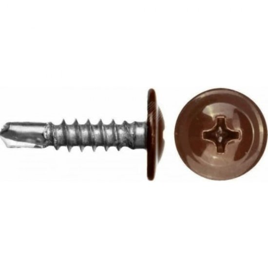 Саморез-сверло Daxmer ПШС 4,2x16 RAL 8017 1000 шт.